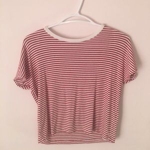 ZARA CROPPED STRIPED SHIRT